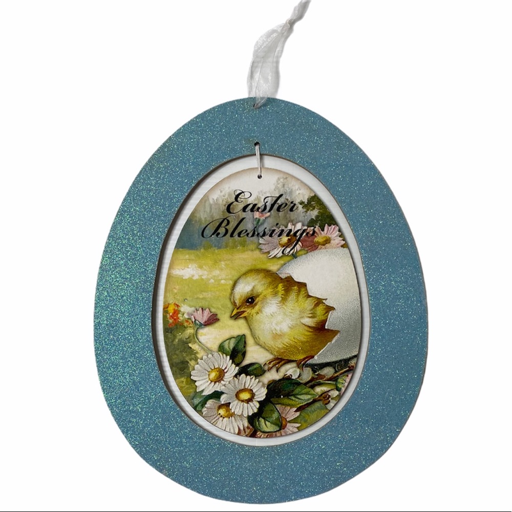 Easter Decor Blessings Door Wall Hanging Decoration Cottagecore Farmhouse Chic